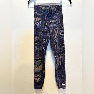 Nike Leggings Trippy Abstract Activewear Dance Hippie Grunge